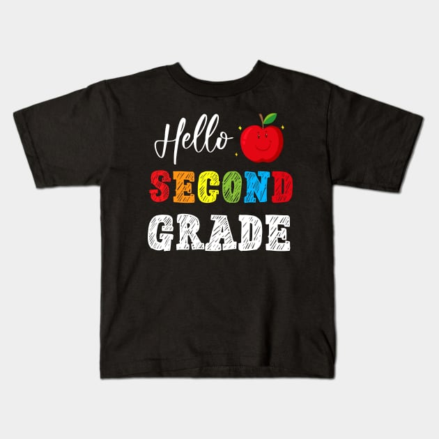 Hello Second Grade cool 2nd grade gifts for Kids boys girls Kids T-Shirt by madani04